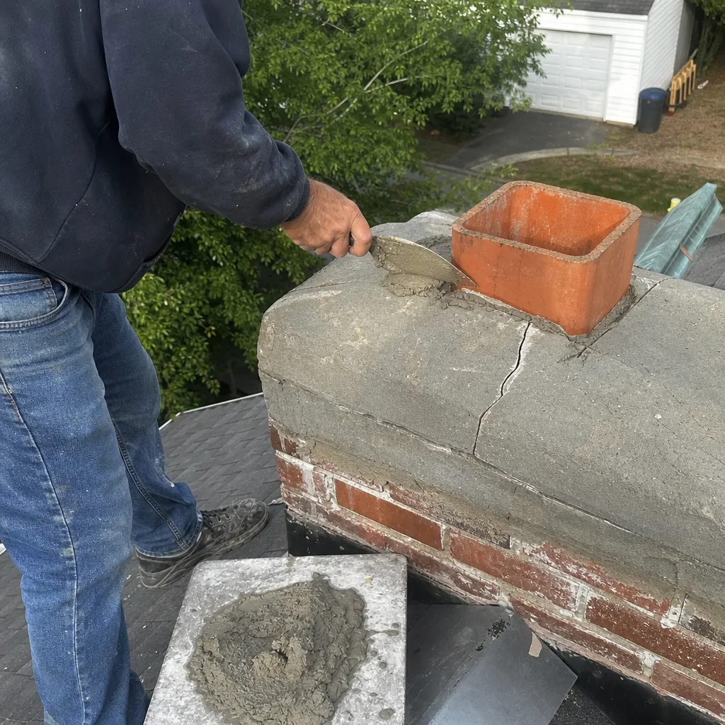 Chimney Cap & Crown Installation